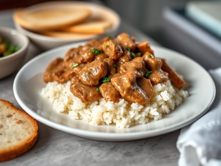 Stroganoff with Rice