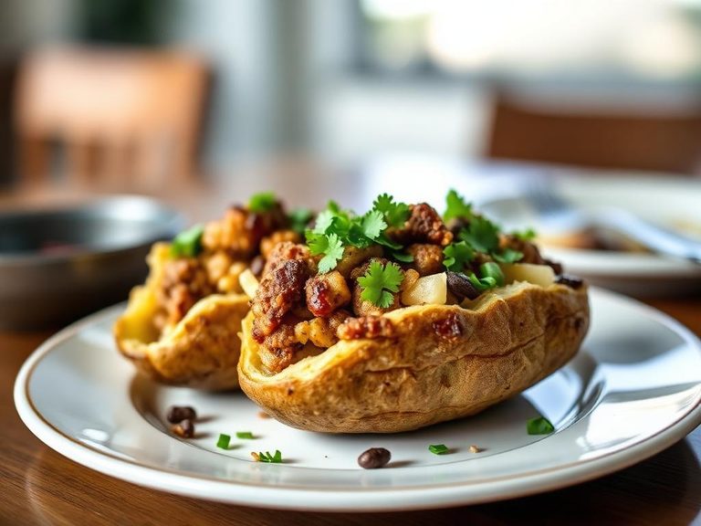 Stuffed baked potatoes