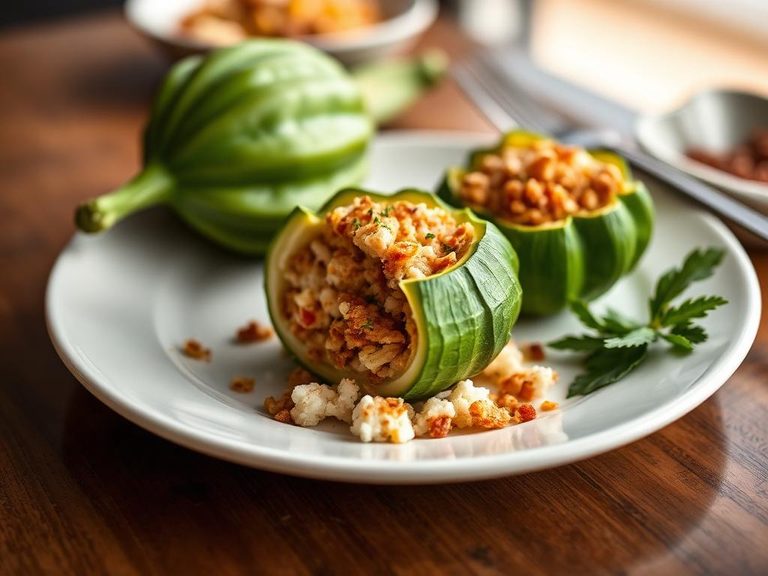 Stuffed Chayote