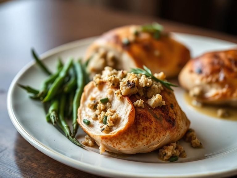 Stuffed Chicken Breast with Sage Stuffing