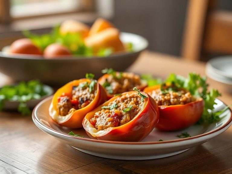 Stuffed into vegetables or meats