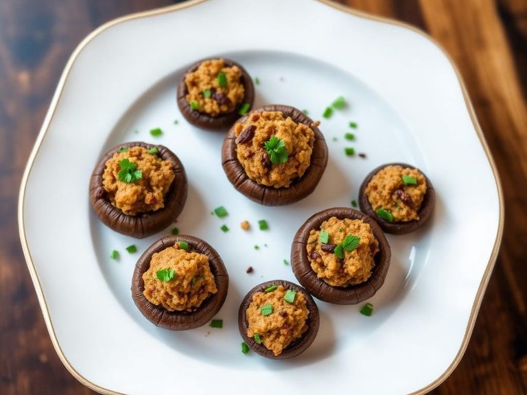 Stuffed Morel Mushrooms