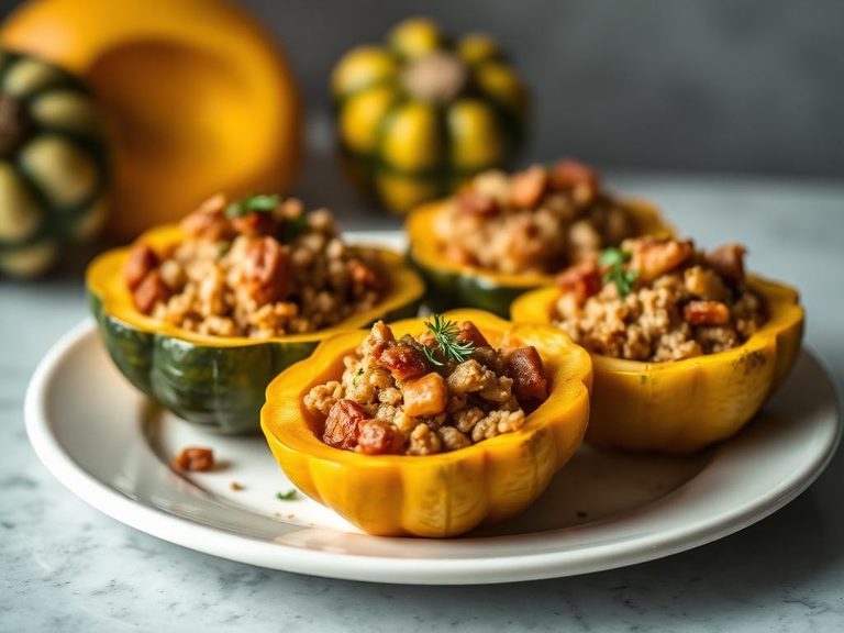 Stuffed Pattypan Squash