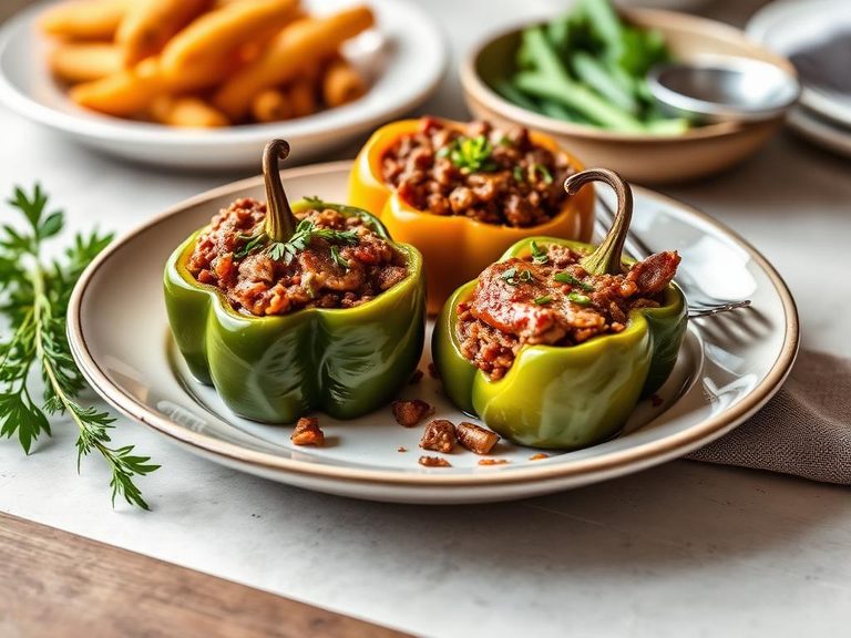 Stuffed Peppers with Venison