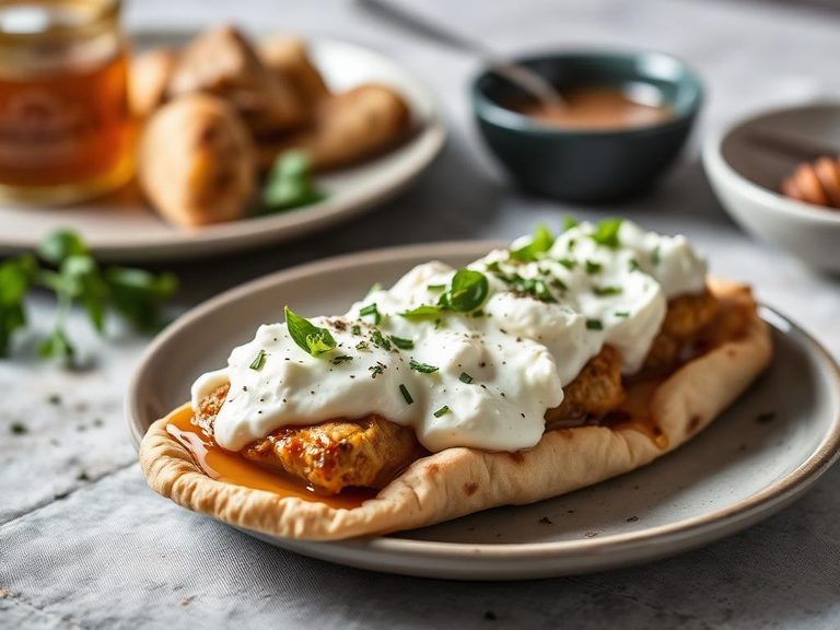 Stuffed Pita with Ricotta and Honey