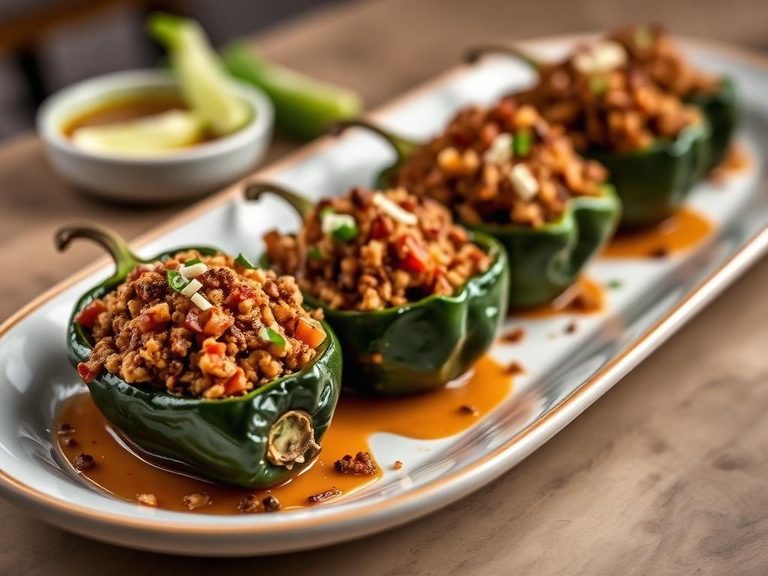 Stuffed Poblano Peppers