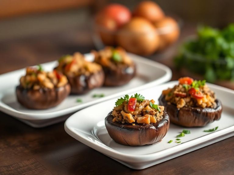 Stuffed Portabella Caps
