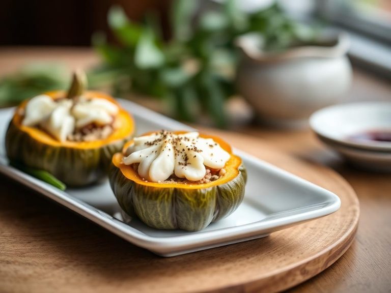Stuffed Pumpkin Flowers
