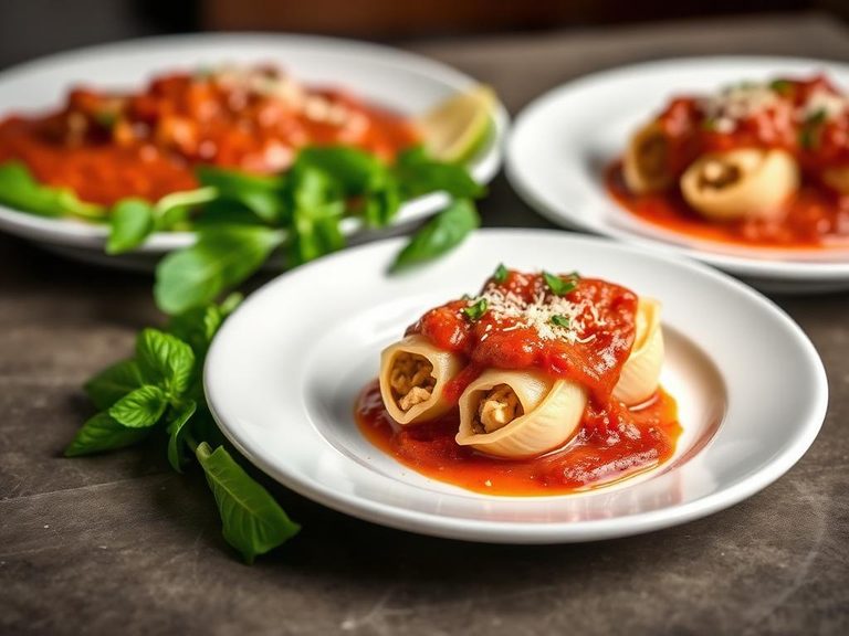 Stuffed Shells with Marinara Sauce