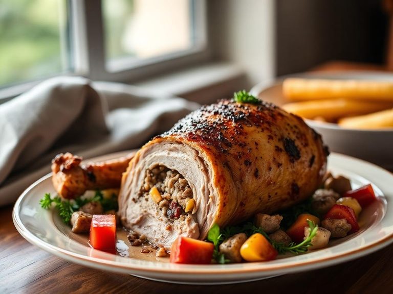 Stuffed Turkey Leg