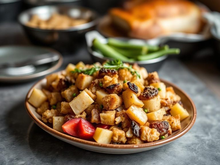Stuffing for poultry or pork