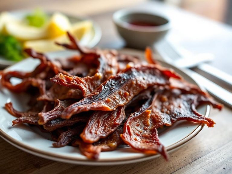 Sturgeon jerky