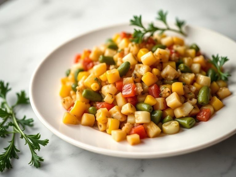 Succotash with corn and lima beans