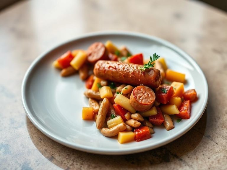 Succotash with Sausage