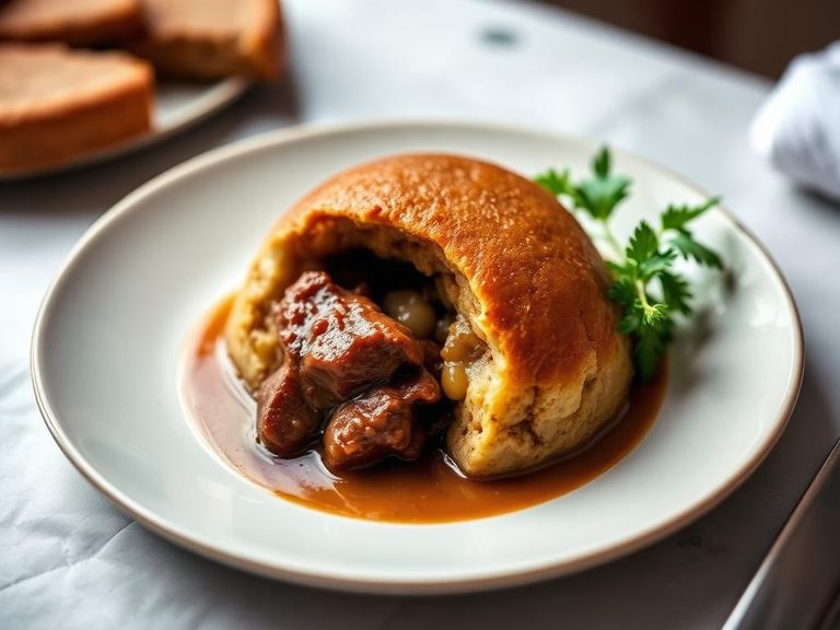 Suet Pudding with Beef