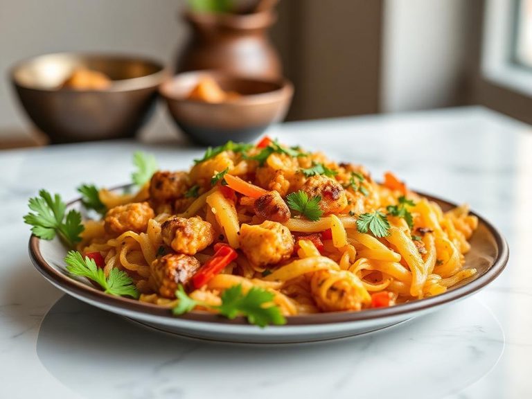 Sukhi Bhaji (dry spiced bean stir-fry)