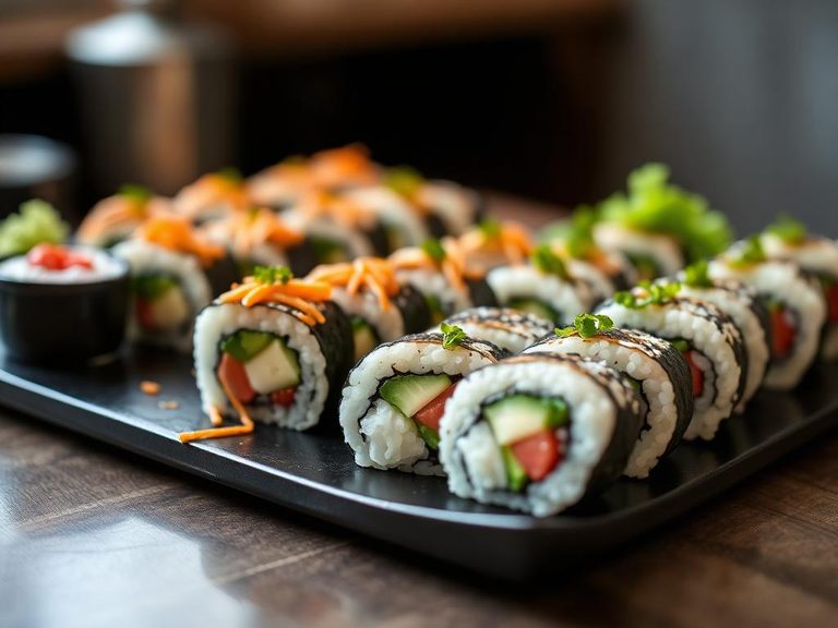Sushi rolls (Japanese maki)