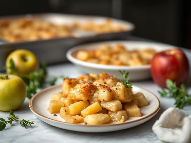 Swede and apple casserole