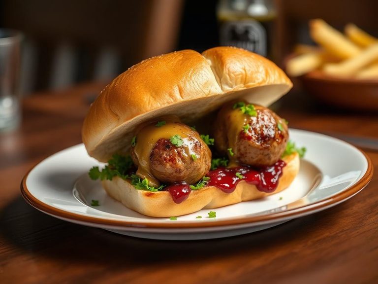 Swedish Meatball Sandwich