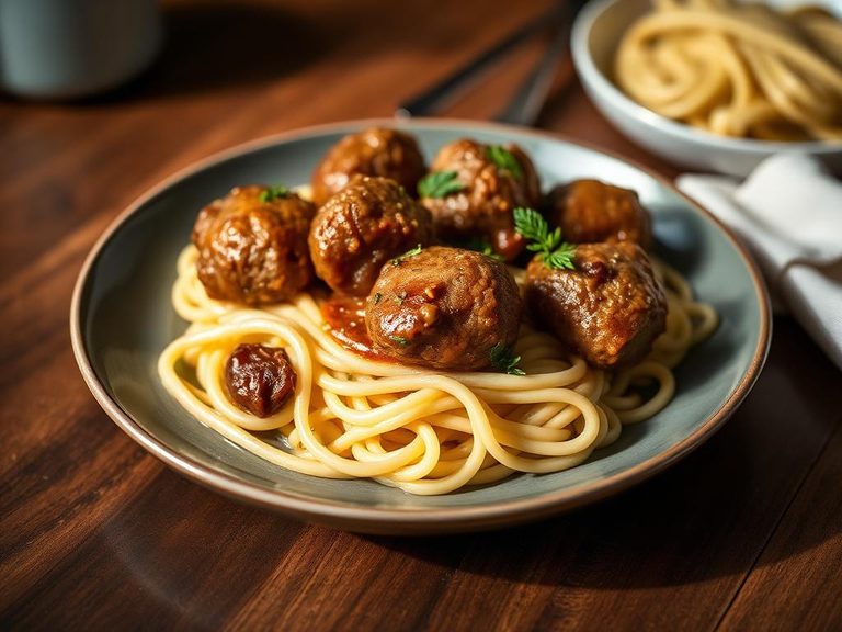 Swedish Meatballs with Noodles