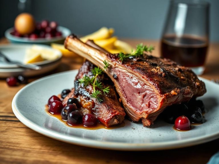 Swedish Ribs with Lingonberries