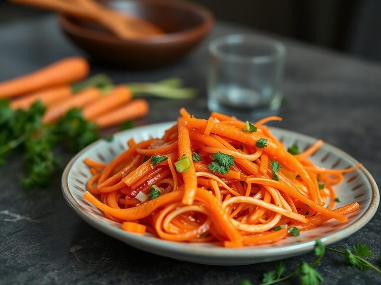 Sweet and sour carrot salad