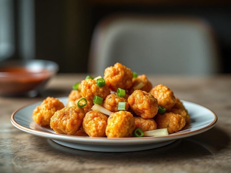Sweet and sour chicken nugget bowl