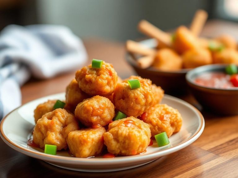 Sweet and sour chicken nuggets