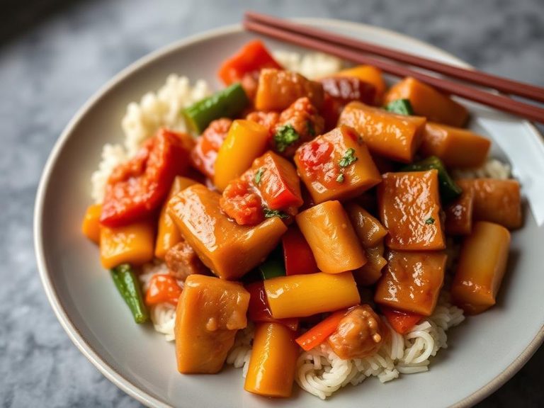 Sweet and Sour Pork with Vegetables