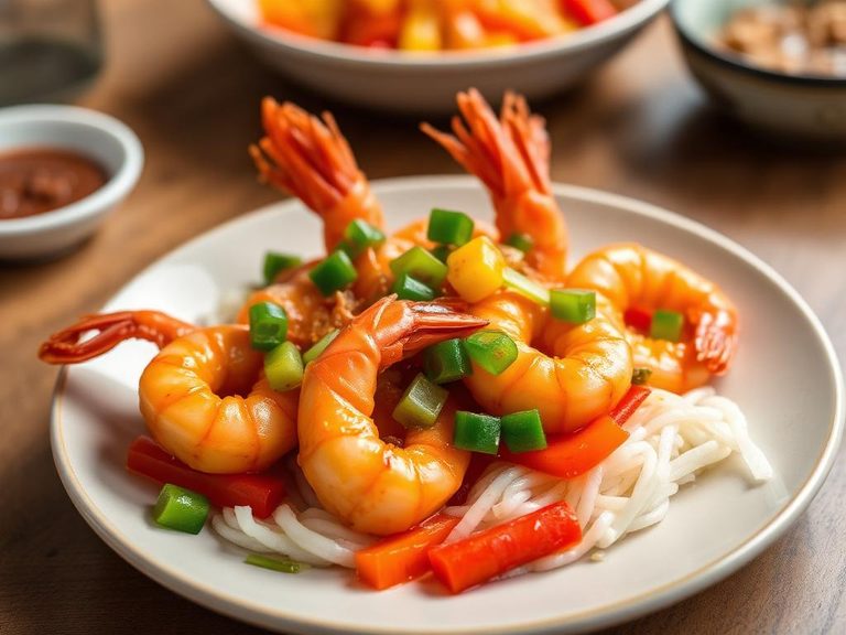 Sweet and Sour Prawns