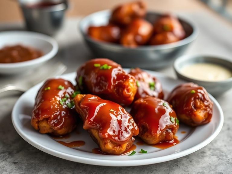 Sweet and Spicy Glazed Drumettes