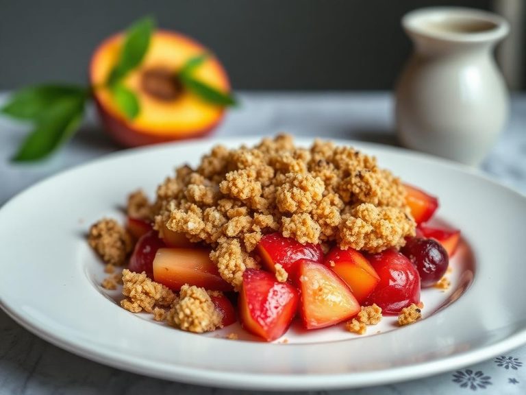Sweet crumble topping for fruit
