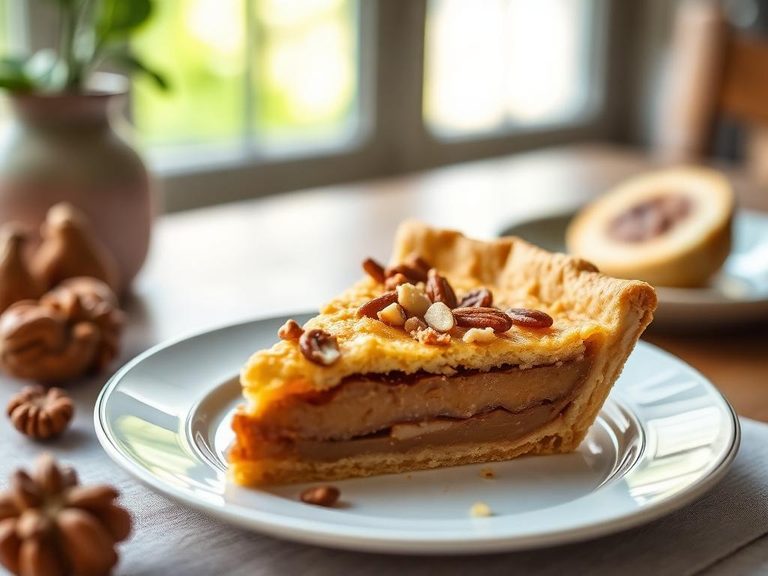 Sweet piñon nut pie
