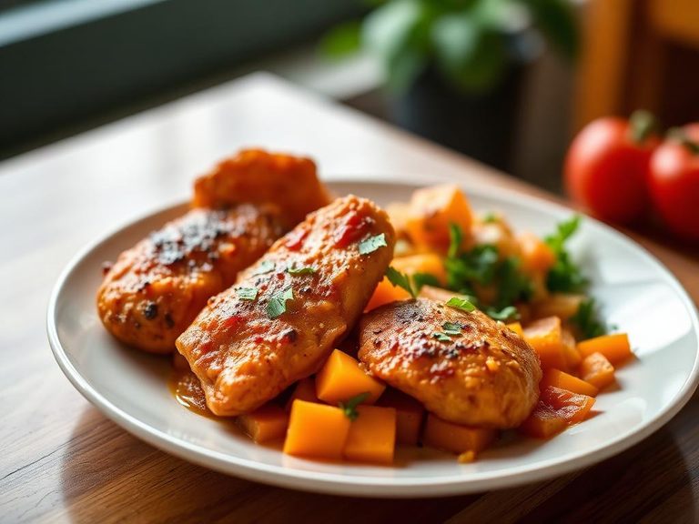 Sweet Potato and Chicken Combo