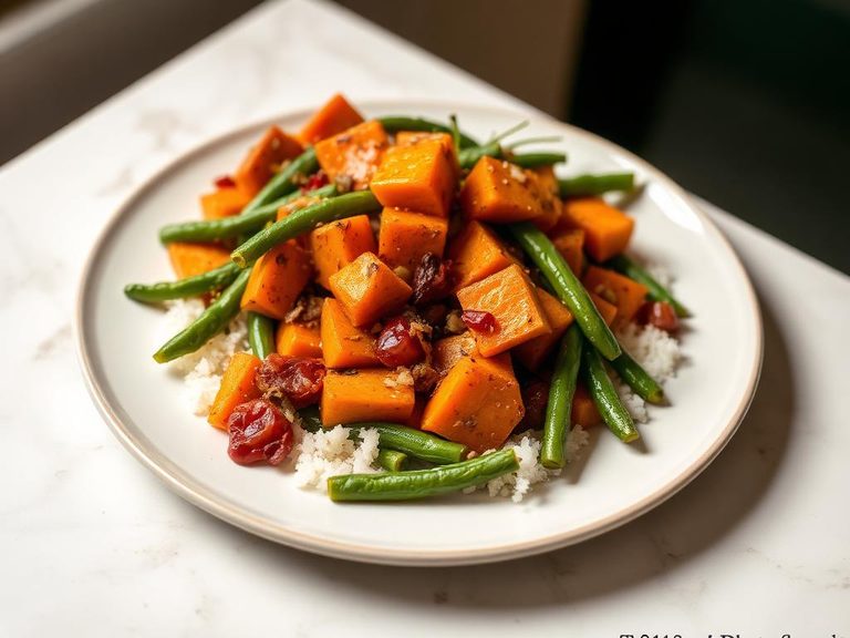 Sweet Potato and Green Bean Medley
