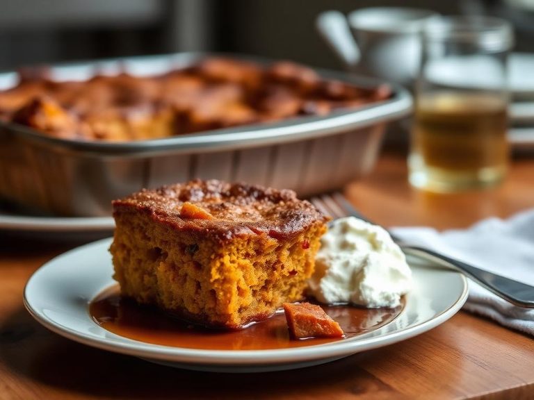 Sweet Potato and Molasses Bread Pudding