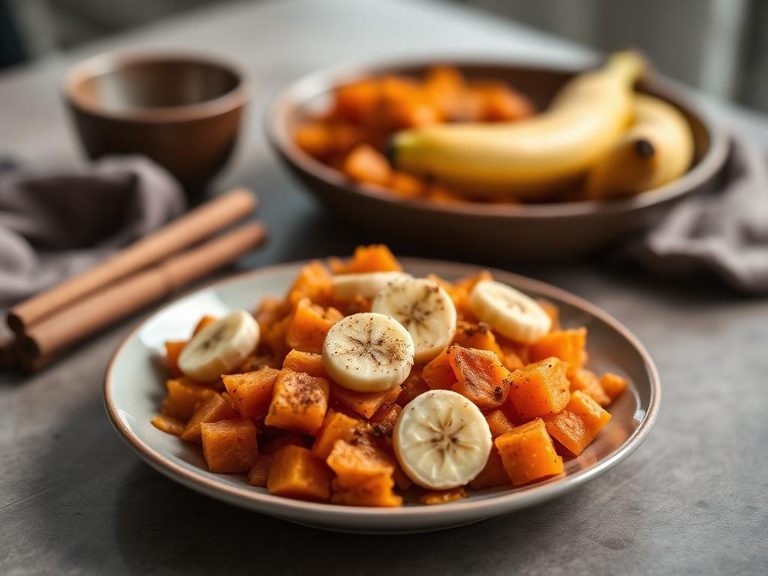 Sweet Potato, Banana, and Cinnamon Mix