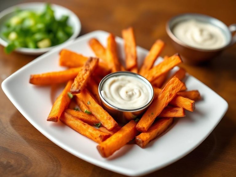 Sweet potato fries with aioli