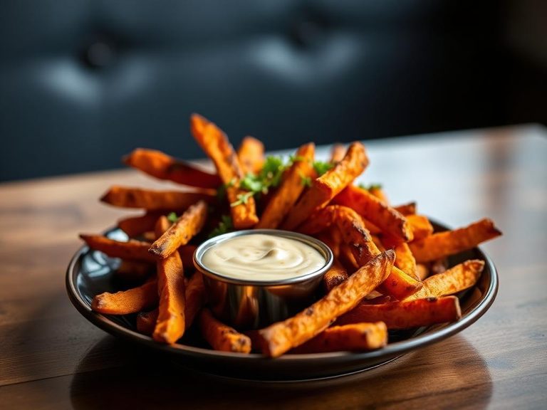 Sweet Potato Fries with Chipotle Aioli