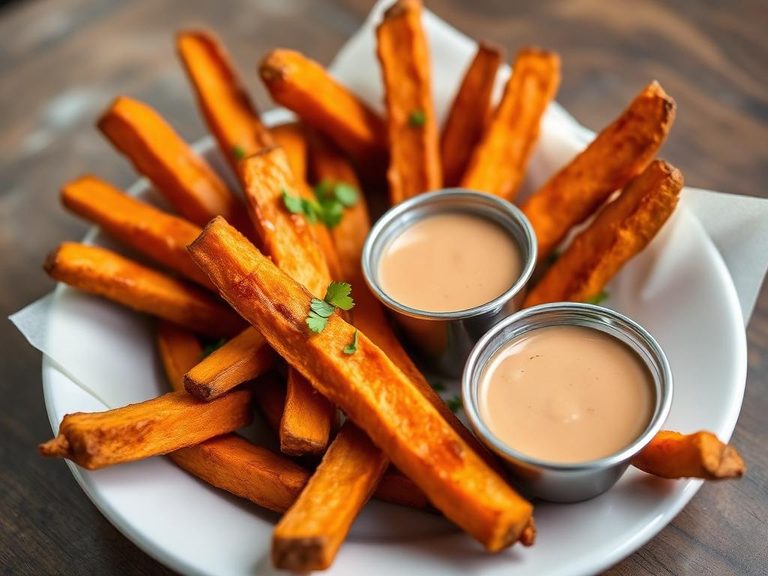 Sweet Potato Fries with Dipping Sauce