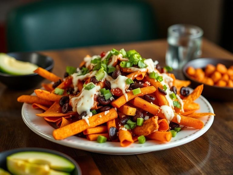 Sweet Potato Fry Nachos