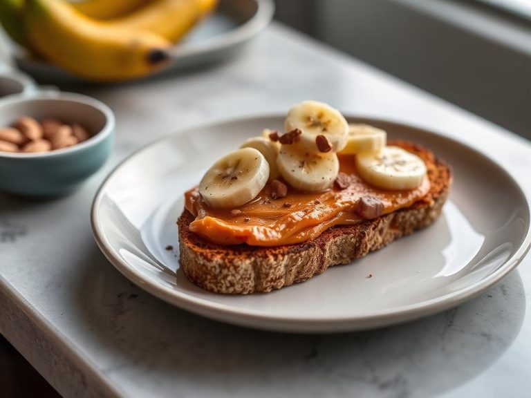Sweet Potato Toast with Almond Butter and Banana