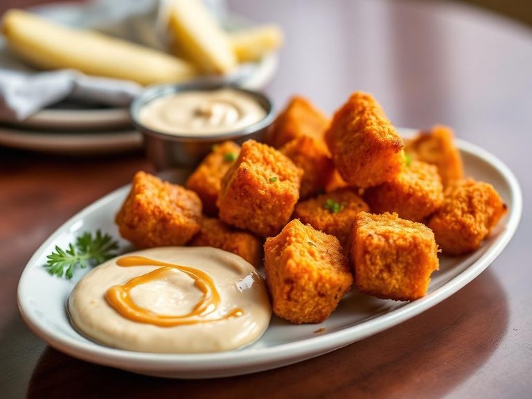 Sweet Potato Tots with Maple Mustard Dip
