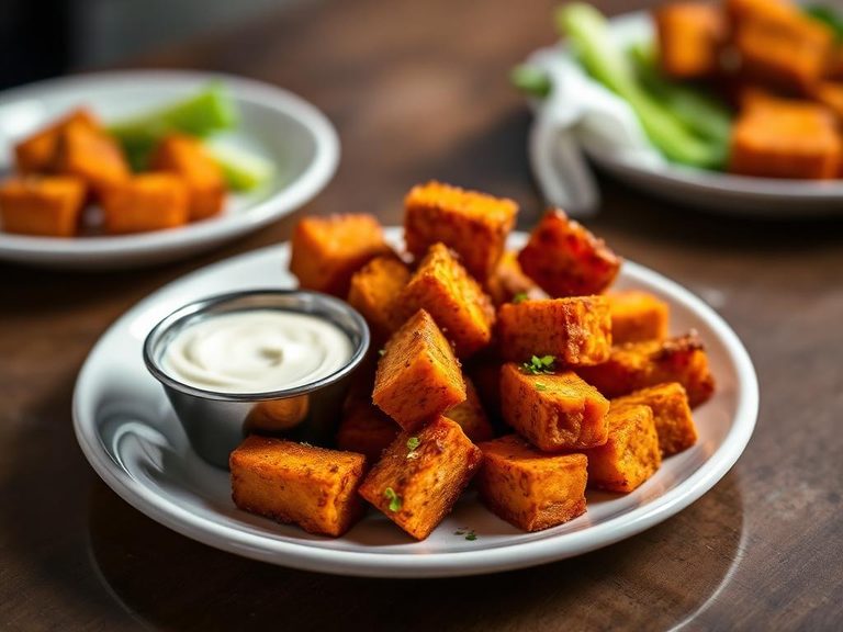 Sweet Potato Tots with Spicy Aioli