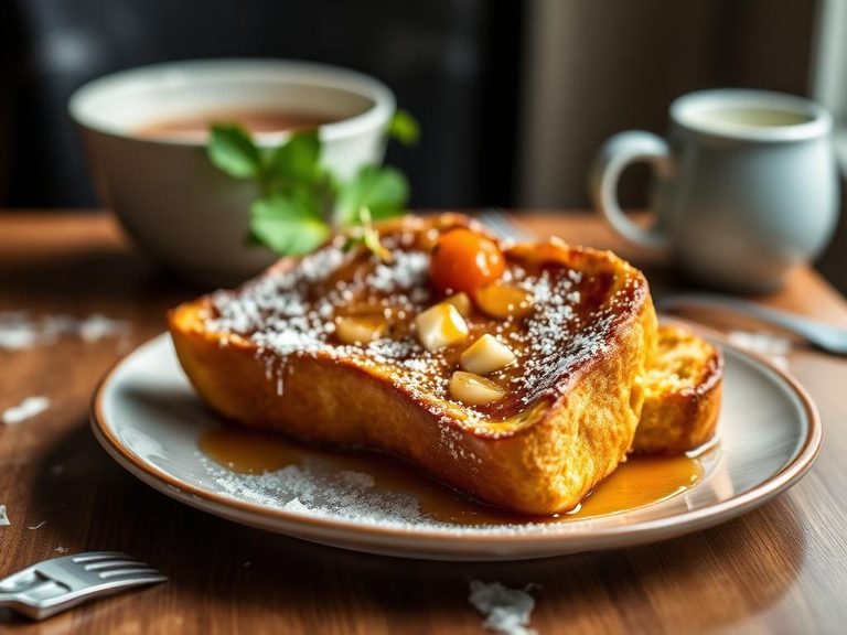 Sweet roll French toast