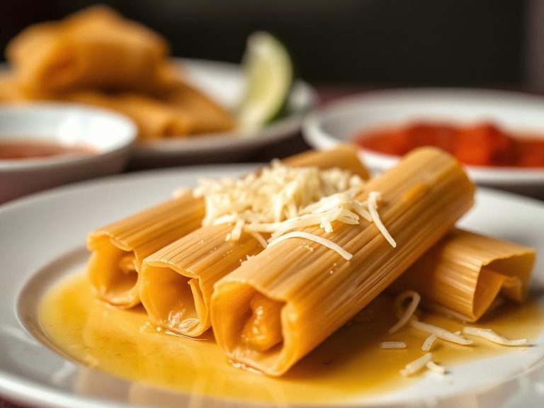 Sweet Tamales (Tamales de Dulce) with cheese
