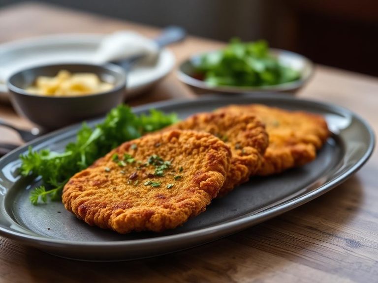 Sweetbread Schnitzel (Breaded and pan-fried)