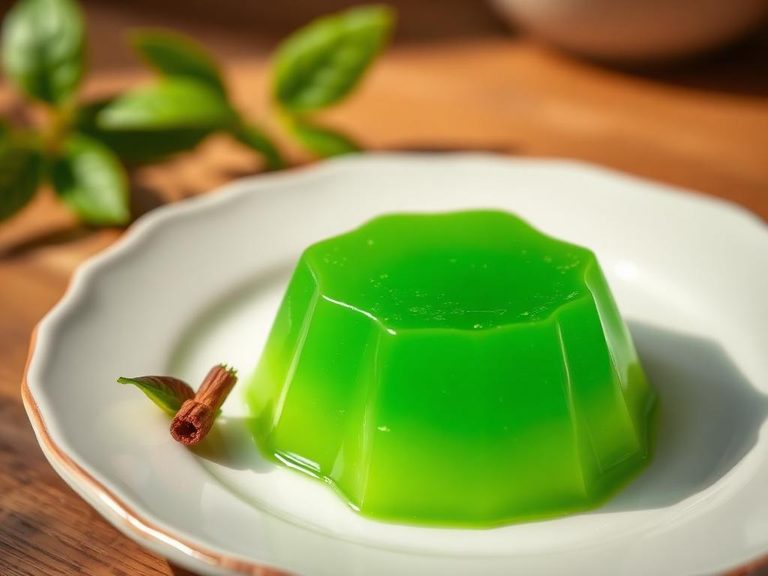 Sweetened Green Tea Jelly