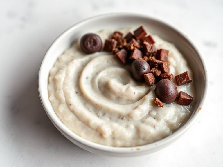 Swirled into plain oatmeal