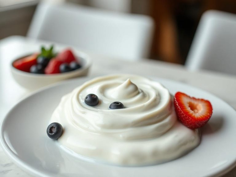Swirled into plain whole-milk yogurt